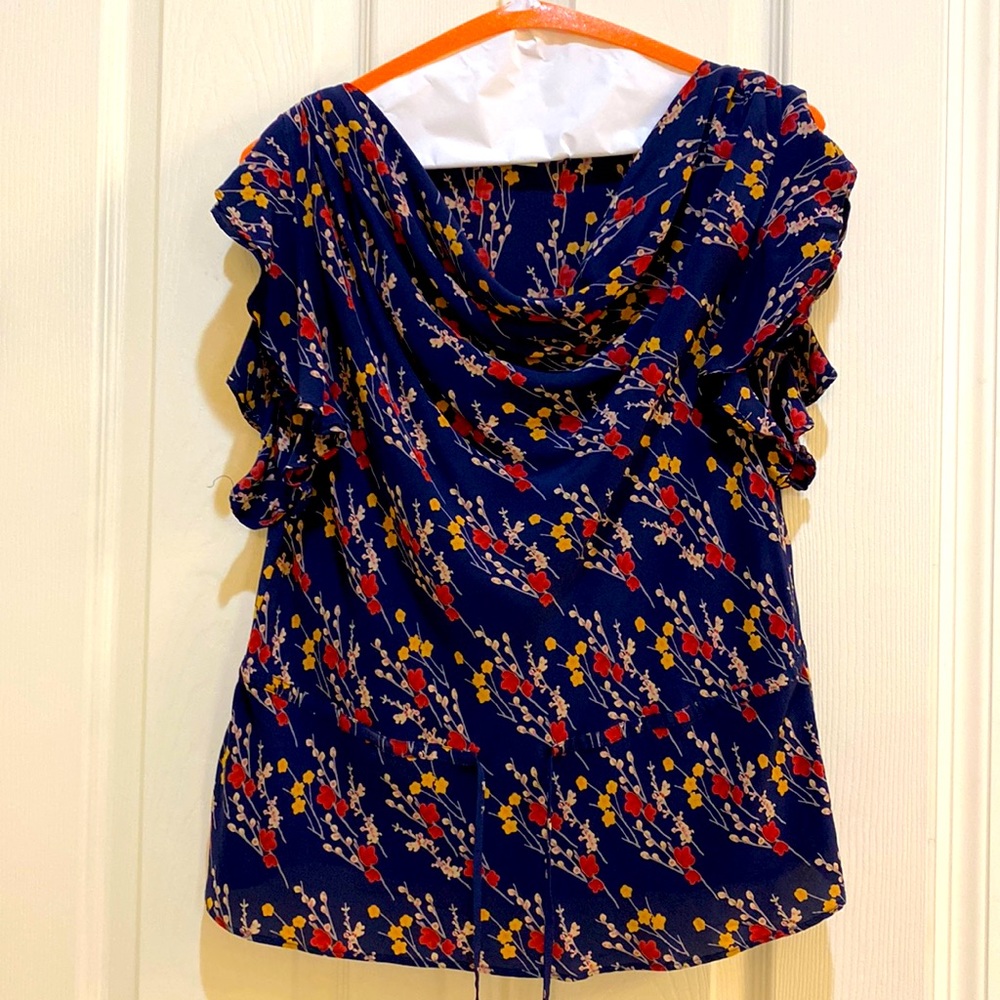 Odille | floral silk blouse